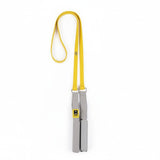 MERISHOPP Latex Rubber Stretching Resistance Strap Reinforced Elastic Stretch Strap Hand Grips Exercise Gear, Yellow 15LB