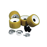 C.E. Smith Ribbed Roller Replacement Kit 4 Pack Gold