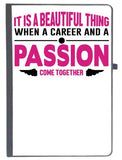 Udnag Ruled Notebook Diary Nurse | Passion Come Together, [A5 80Pages 80Gsm]