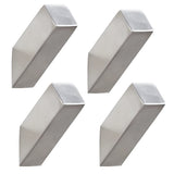 YJ YANJUN 4 Pack Brushed Nickel Towel Hooks for Bathrooms Heavy Duty Modern Wall Hooks Satin Nickel Robe Hook