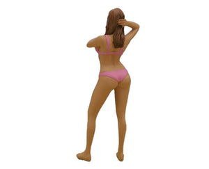 American Diorama March Bikini Calendar Girl Figure For 1/24 Scale Models