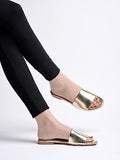 Shoetopia Girls Flat-153 Golden Flat Sandal - 6 Uk (Girls-Flat-153-Golden),Golden,6,B0CQK3GY52