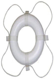 TAYLOR MADE PRODUCTS Vinyl Coated Foam Life Ring with White Grab Lines, Orange (24)