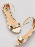 Shoetopia Women'S Sandal (7 Uk) /Golden,Golden,7,B0BSCC5J7S