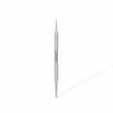 Staleks Pro Cosmetology Double-Ended Tool Expert 21 Type 4 - Large-Hole Uno Spoon & Vidal Needle - Stainless Steel Blackhead Rem