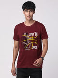 Adro Men'S Graphic Printed 100% Cotton T-Shirt - Regular Fit, Printed T-Shirts For Men (Rn24-Bcl-Mr_Maroon_L)
