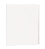 Avery Blank Tab Legal Exhibit Binder Dividers, White Unlaminated Tabs, LetterSize, Standard Collated 25Tab Set (11959)