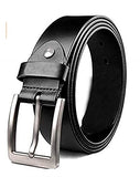 Kaezri Genuine Leather Black Belt For Men(Blkatadd)