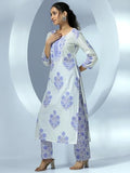 Libas Women'S Pure Cotton Kurta Set (49062_Off White Off White L