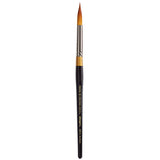 KINGART Premium Original Gold 902012 Ultra Round Series Artist Brush, Golden Taklon Synthetic Hair, Short Handle, for Acrylic, 