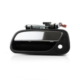 Door Handle for Toyota T100 1993-1998 Driver Side | Exterior | Front | Black Bezel | w/Chrome Lever | with Key Hole| Trim:All Su