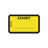 Legal Exhibit Label 1 x 11/2 Yellow 252 label / pack