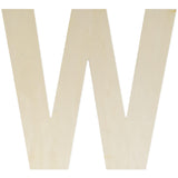 Wooden Letters 12 Inch, Big Wooden Letter W Shapes Cutouts Blank Unfinished Large Wood Alphabet Letters for DIY Crafts Wall Deco