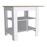 Macondo Kitchen Island -Kitchen -White / Macadamia