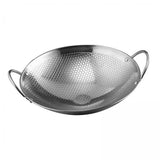 Heavenglow 4Xround Bottom Wok Nonstick Skillet Pot Frying Pan For Restaurant Kitchen 8Inch|1 Stainless Steel Wok(4 Pack)|Home & 
