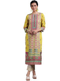 Libas Women'S Crepe Regular Kurta (29259_Mustard