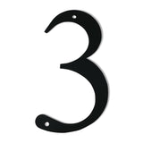 Village Wrought Iron House Number 3 Small 6 Inches