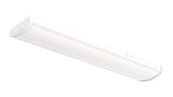 Lithonia Lighting 4 Foot LED Ceiling Light Fixture, 4 Ft LED Shop Light, Low Profile, Wide Housing Wraparound, Adjustable Lumens