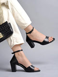 Shoetopia Girls Heel-1313 Black Heeled Sandal - 3 Uk (Girls-Heel-1313-Black),Black,3,B0CQK4W9SS