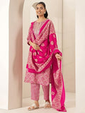 Libas Women'S Cotton Blend Kurta Sets (99694_Pink_L)