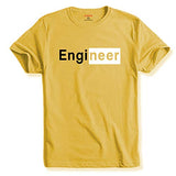 Adro Engineer Mens Cotton Printed T-Shirt (R21-M-Egn-Ly_Light Yellow_L)