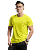 Eyebogler Mens Round Neck Half Sleeve Solid Dry Fit Tshirt Pack Of 1,LimeadeApparel,S