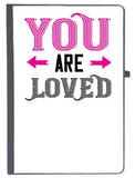 Udnag Ruled Notebook Diary Love | You Are Loved, [A5 80Pages 80Gsm]