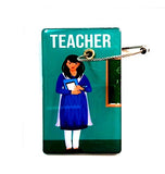 Pilot18 Teacher Blue 3D Bag Tag For Teacher