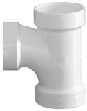 Genova Products 71120 Sanitary Tee Pipe Fitting, 2 , White