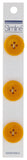 Slimline Buttons Series 1-Yellow 4-Hole 3/4-Inch Diameter