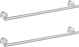 Cilee 2 Pieces Brushed Nickel Bathroom Towel Bar, 16 Inch Double Towel Racks,Bathroom Towel Holder Towel Hanger for Bathroom Sta