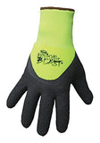 Boss Mens ARCTIK BLAST HIGHVIS Gloves, Superior Grip, 3/4 Dip Latex Palm, Cold Resistant, Green, Large, (7845L)