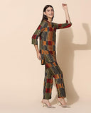 Toplot Co-Ord Set For Women Printed Straight Kurta With Pant (Simple-Pair-5141-Navy-S) Blue,Blue,,B0CGR5MY64