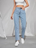 Kotty Women High Rise Cotton Lycra Blend Ankle Length Jeans Sky Blue (Blue,30)_Kottyladiesjeans1025L