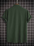 Dhruvi Trendz Men'S Regular Fit Shirt (Dt-Ms-6055_Darkgreen S)