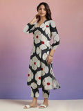 Anni Designer Women'S Cotton Blend Straight Printed Kurta With Pant (Chunilal White-Nw_S_White_Small),White,S,,,