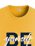 Adro Men'S Solid Regular Fit T-Shirt (Rn24-Byo-Mu_Mustard