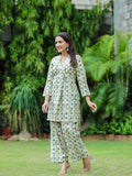 Gosriki Women'S Rayon Blend Printed Ethnic Co-Ord Set (Ays Beige-Vks03-Gs_M_Beige_Medium),Beige,,B0D9YT1L79