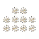 ATORSE 2x10Pcs Flatback Rhinestone Beads Buttons Accessory Embellishment for Clothing