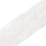BEADIA Natural White Quartz Tube Beads Rectangle 4x13mm 40cm/Strand Stone Beads for Jewelry Making