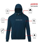 Adro Men'S Cotton Neck Hooded Sweatshirt (H22-M-Frl-Sb_Teal_Xl)