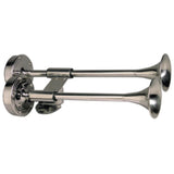 SCHMITT/ONGA Ongaro Deluxe SS Shorty Dual Trumpet Horn - 12V