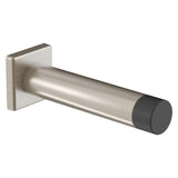National Hardware N830527 Reed Door Stop, 3, Satin Nickel with Matte Black Tip, 1 Count (Pack of 1)
