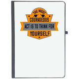 Udnag Ruled Notebook Diary Womens Day | The Most Courageous Act Is To Think For Yourself, [A5 80Pages 80Gsm]