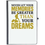 Udnag Ruled Notebook Diary Travelling | Never Let Your Memories Be Greater, [A5 80Pages 80Gsm]