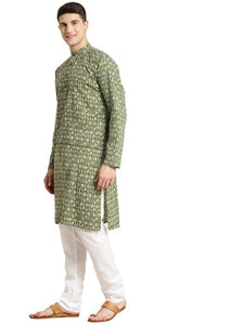 Sojanya (Since 1958 Men'S Cotton Printed Only Long Kurta