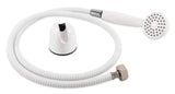 Camco 43762 RV Outdoor Shower Head Kit with Garden Hose Fitting and Suction Cup Mount - Creates a Hands-Free Shower on The Outsi