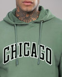 Adro Men'S Cotton Neck Hooded Sweatshirt (H24-Cago-Pt-Xl_Pista)