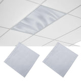 2 Pcs Fluorescent Light Covers, 4 x 2 Feet Magnetic Light Covers for Ceiling Lights Shade Panel, Drop Ceiling Light Filters Cove