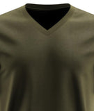 Adro Mens V Neck T-Shirt|100% Combed Cotton T-Shirt|V-Neck Half Sleeve T-Shirt|Vn24-M-Pln-Ol-M Olive